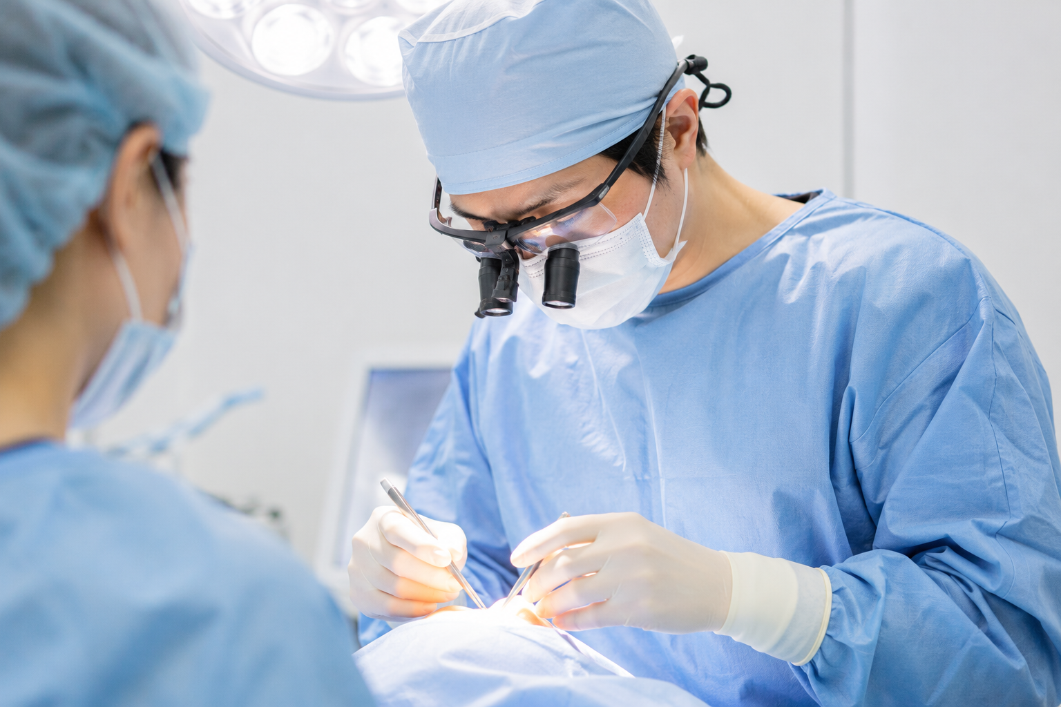 婦人科形成の手術の様子